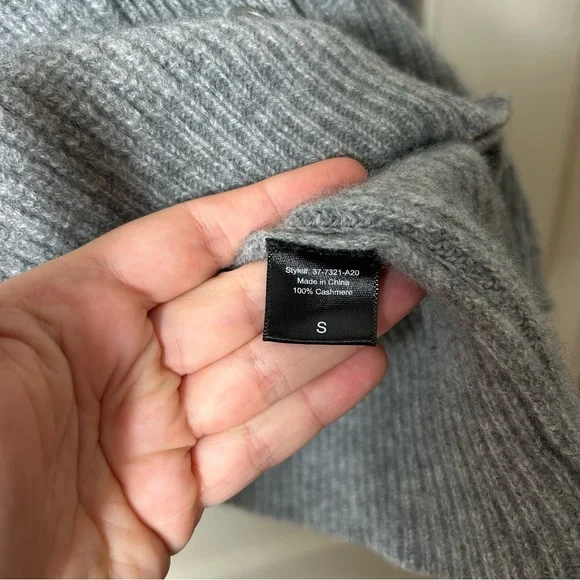 Jenni Kayne gray cocoon 100% cashmere cardigan womens S sweater - Picture 9 of 9